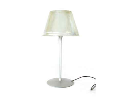 Philippe Starck for Flos, a 'Romeo' table lamp with an aluminium base, steel body and glass shade, h. 67 cm