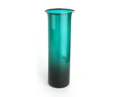 Per Lutken for Holmegaard, an aqua green 'Gronland' glass vase, etched to base, h. 20 cm