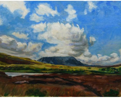 British School, late 20th/early 21st century- Muckish from Glenveigh National Park; oil on canvas, signed 'Winter' (lower rig