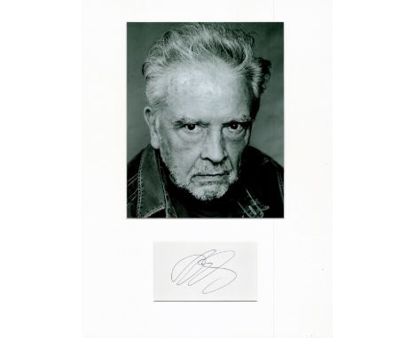David Bailey 16x12 overall mounted signature piece includes signed album page and a superb black and white photo. David Royst