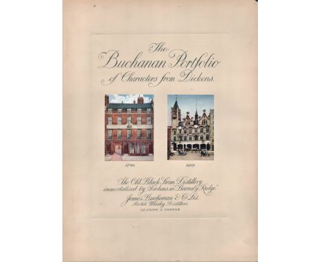Buchanan Portfolio of Characters From Dickens, 16x12 folder with prints of original paintings. This beautiful portfolio was i