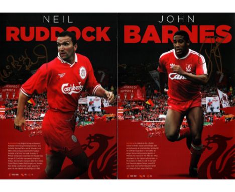 3 Fantastic Liverpool FC Anfield Legends Prints Signed by John Barnes, Neil 'Razor' Ruddock and Jan Molby. Each print is indi