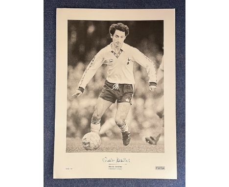 Ossie Ardiles Tottenham 16 x 23 black and white limited edition photo. Good condition. All autographs come with a Certificate