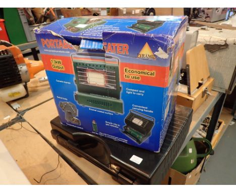 Compact portable gas heater and a camping stove