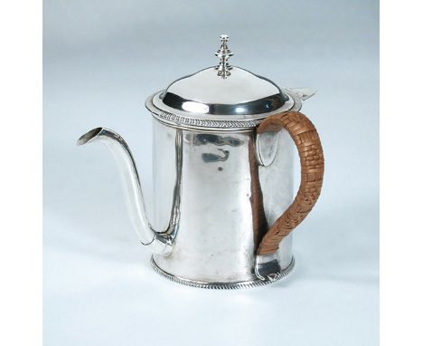 A George III silver Argyle, by Andrew Fogelberg, London circa 1770, (maker's and sterling marks only visible on cover and bod