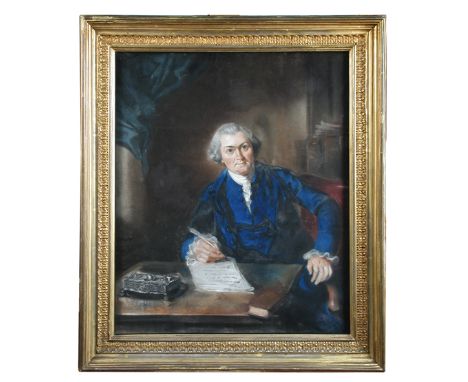 Attributed to John Russell, RA (British, 1745-1806) after William Hoare of Bath (British, 1706-1799) Portrait of Christopher 