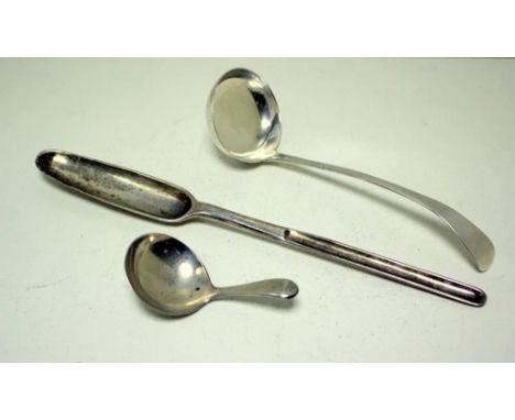 A William IV Scottish silver Old English pattern toddy ladle with the makers' marks of Adam Elder and James & William Marshal