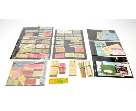 A collection of ticket stubs and luggage stubs, mostly London and Eastern Line, some special edition including Diamond Jubile