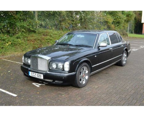 A Bentley Arnage RL (Red Label) long wheelbase four-door automatic saloon (possibly Mulliner Park Ward) with 6750cc V8 Bentle