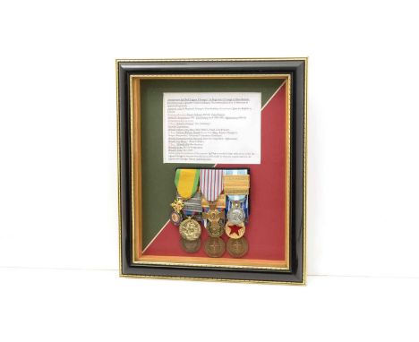 An anonymous group of medals awarded to Sg/Chef Legion 'r' 2e Regiment E'tranger're Parachutistes, including Medaille Militai