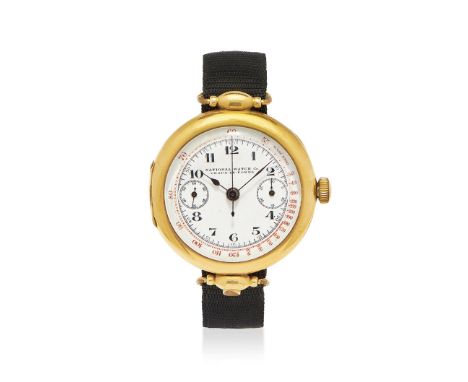 NATIONAL WATCH MONOPUSHER CHRONOGRAPH IN GOLD, 20s - NATIONAL WATCH MONOPUSHER CHRONOGRAPH IN GOLD, 20S Case: n. 7500 1270 , 