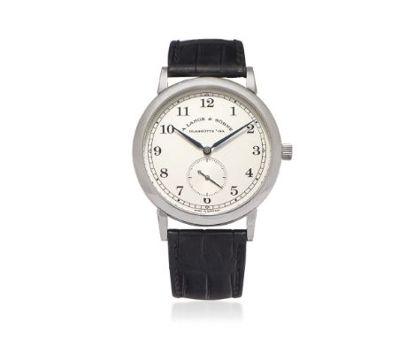 A. LANGE & SÔHNE SAXONIA 1815 REF. 206.025 IN PLATINUM, BOX AND PAPER, SOLD IN 1998 - A. LANGE & SÔHNE SAXONIA 1815 REF. 206.