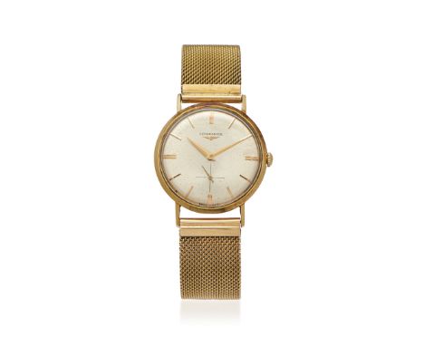LONGINES IN GOLD, 60s - LONGINES IN GOLD, 60S Case: signed, n. 244 6982 13, two-body in 18K pink gold, snap on caseback. Brac