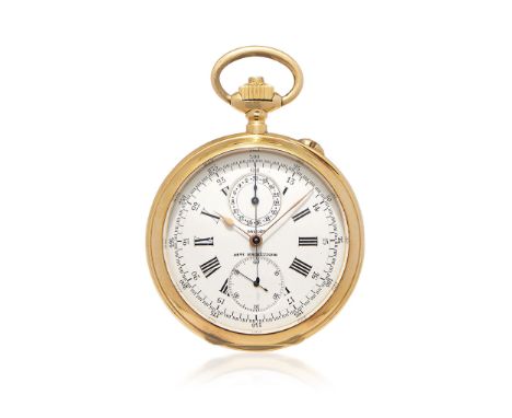 GALILEO CHRONOGRAPH IN GOLD, CIRCA 1890 - GALILEO CHRONOGRAPH IN GOLD, CIRCA 1890 Case: signed with Bergeon Frères emblem, n.