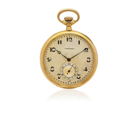 LONGINES IN GOLD, CIRCA 1910 - LONGINES IN GOLD, CIRCA 1910 Case: signed, n. 2381576, four-body in 18K gold. Dial: signed, si