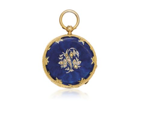 MOULINIE IN GOLD AND ENAMEL, CIRCA 1860 - MOULINIE IN GOLD AND ENAMEL, CIRCA 1860 Case: n. 3129, four-body in gold, signed do