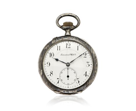 IWC IN SILVER NIELLO, CIRCA 1900 - IWC IN SILVER NIELLO, CIRCA 1900 Case: signed, n. 472576, four-body in silver. Dial: signe