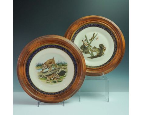 Lenox presents a limited edition set from the Woodland Wildlife collection, featuring porcelain plates adapted from original 