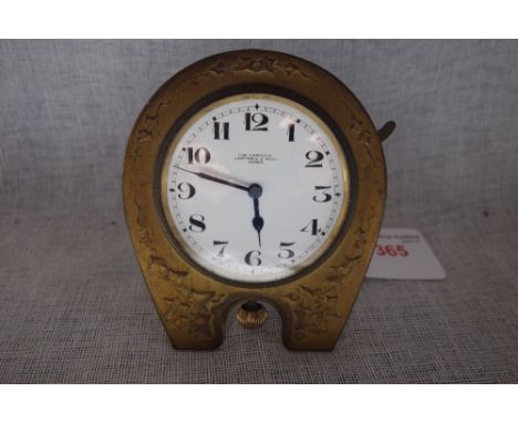 AN EDWARDIAN BEDSIDE CLOCK, WITH NIGHT REPEAT STRIKE LEVER MECHANISM, the dial inscribed, 'The Pandora, Lawrence &amp; Mayo L