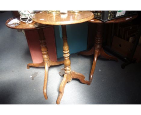 A GEORGE III TRIPOD TABLE and two similar (3)