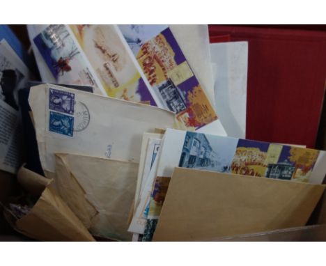 A COLLECTION OF STAMP ALBUMS containing mixed GB and commonwealth stamps and a collection of loose stamps