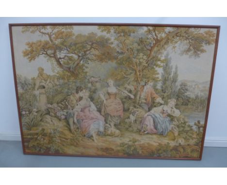 A large machine made tapestry - 144cm x 202cm 