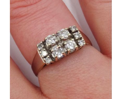 18ct white gold diamond set ring, hallmarked, diamond total weight 0.51 caratClick here to view further images, condition rep