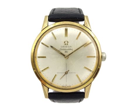 Omega Seamaster 30 gentleman's gold-plated 17 jewels manual wind wristwatch, No. 125.003-62 , calibre 269, movement No. 20219