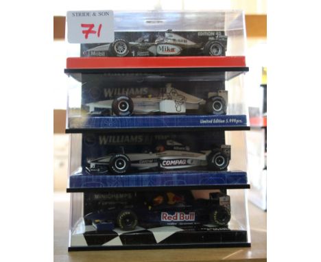 Minichamps: Formula 1: Mclaren Mercedes MP4/14, M Hakkinen; Williams F1 FW21, Test Car; Williams BMW FW22, Ralf Schumacher; S