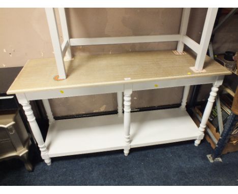 A MODERN PAINTED CONSOLE TABLE W 148 CM