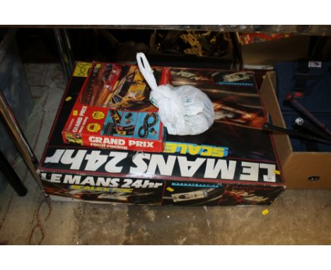 A BOXED LE MANS 24HRS SCALEXTRIC SE TOGETHER WITH ANOTHER A/F