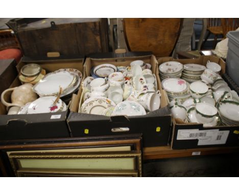 THREE TRAYS OF CERAMICS ETC TO INCLUDE ROYAL WORCESTER ETC