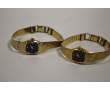 TWO VINTAGE LADIES ACCURIST WRISTWATCHES 
