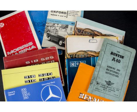 Motoring, a good collection of car owners manuals including, BMW 5 series, Jaguar XJS, XJ6, , Audi Quattro, Volvo 242,244,245