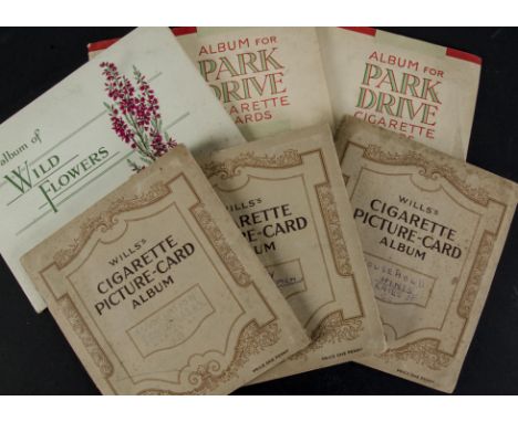 Cigarette Cards, Wills's, in original albums, Our King & Queen, Wild Flowers First & Second Series together with slot in albu