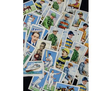 Cigarette Cards, Gallaher's loose cards from various sets to include Trains of the World, Aeroplanes, Army Badges, Sporting P