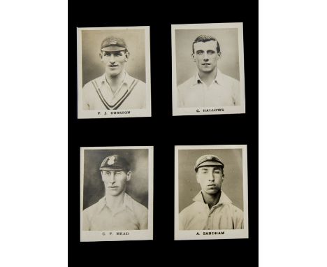 Trade Cards, Football &amp; Cricket, 10 cards, Bunsen's Famous Figure Series, no 619 Fanny Walden (Spurs), Pals Vic Richardso