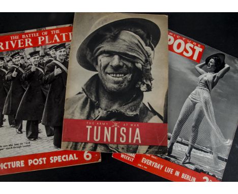 Ephemera, Picture Post, 36 issues from 1938/39 together with specials "The battle of the river Plate" and "The army at war Tu