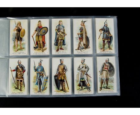 Cigarette Cards, Warriors, Cope's British Warriors from 55BC to AD1855 (black print)(gd, slight discolouration around some ed
