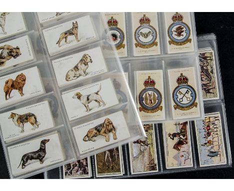 Cigarette Cards, Player's sets to include Napoleon, RAF Badges, Uniforms of the Territorial Army, Natural History, Aviary & C