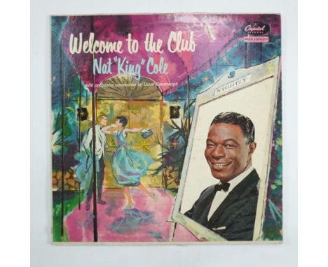 Capitol Records, 1959. Iconic vinyl record featuring jazz and swing vocalist Nat King Cole, known for his smooth voice and ti