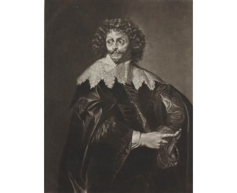 Richard Earlom (1743-1822). Portrait of Sir Thomas Challoner, after Anthony van Dyck. Mezzotint, published 1778 by John Boyde