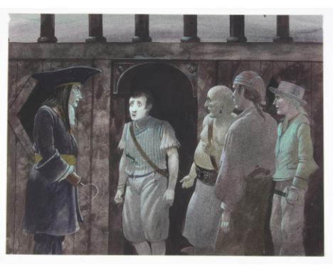 Jackanory, Peter Pan, ill.Paul Birkbeck 1939-2019, written by J M Barrie,  read by Jan Francis, On board The Jolly Roger, Cap