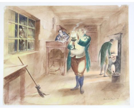 Jackanory, A Christmas Carol,  ill.Paul Birkbeck 1939-2019, written by Charles Dickens,  read by Michael Bryant, Ebenezer Scr