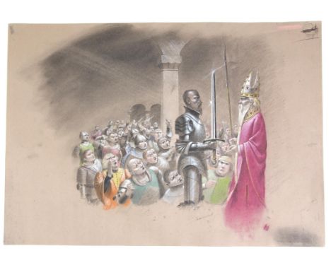BBC Zig Zag, The sword in the stone, ill, Paul Birkbeck 1939-2019, an adaption of the novel by T H White, Merlin with a knigh