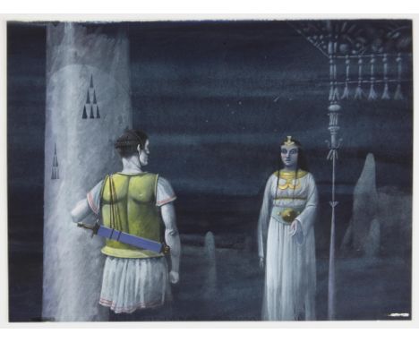 Paul Birkbeck 1939-2019, male and female Greek figures, 26 x 35 cms.. not signed,ABOUT PAUL BIRKBECK; an appreciation, writte