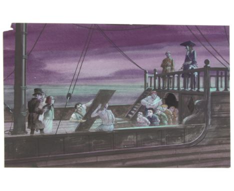 Jackanory, Peter Pan, ill.Paul Birkbeck 1939-2019, written by J M Barrie,  read by Jan Francis, On board The Jolly Roger, Pre