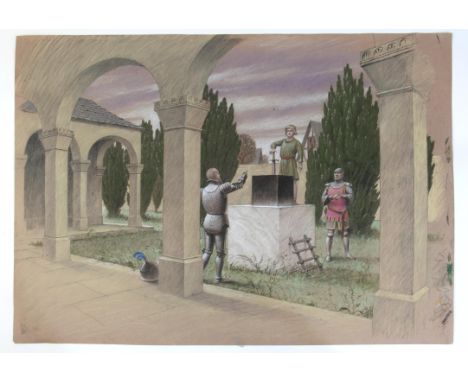 BBC Zig Zag, The sword in the stone, ill, Paul Birkbeck 1939-2019, an adaption of the novel by T H White, Arthur with a hand 