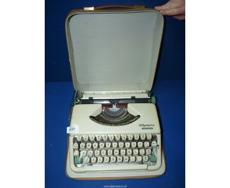 An Olympia Splendid 66 typewriter.