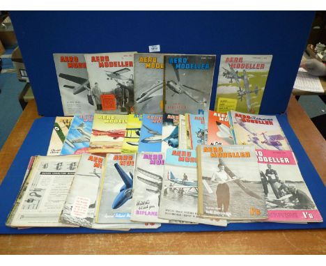 A quantity of vintage 'Aeromodeller' magazines including 1952, '53, '54, '55, '58 and '59, (some issues missing).